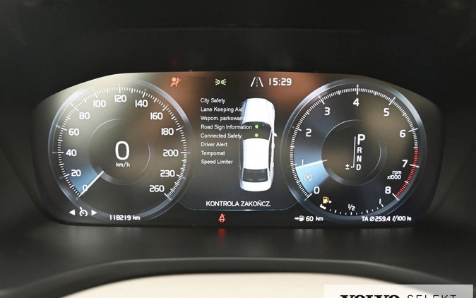 Volvo S60 cena 129900 przebieg: 118219, rok produkcji 2019 z Trzebinia małe 436